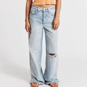 AMO‎ Big Boy Baggy Denim Distressed Jeans A